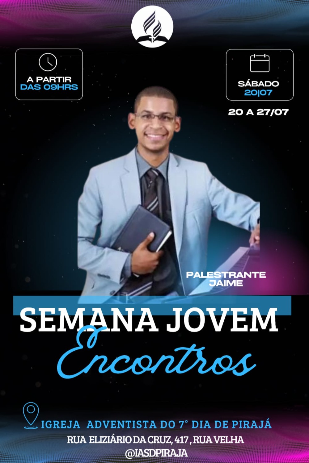 Poster Evento de teste para Evento